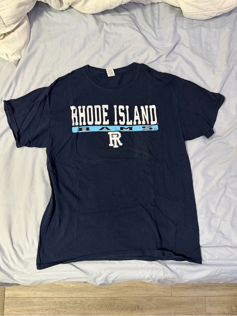 Rhode Island Rams Men's Navy Graphic T-Shirt